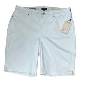 NYDJ Briella short optic white jeans shorts cool embrace lift tuck technology
